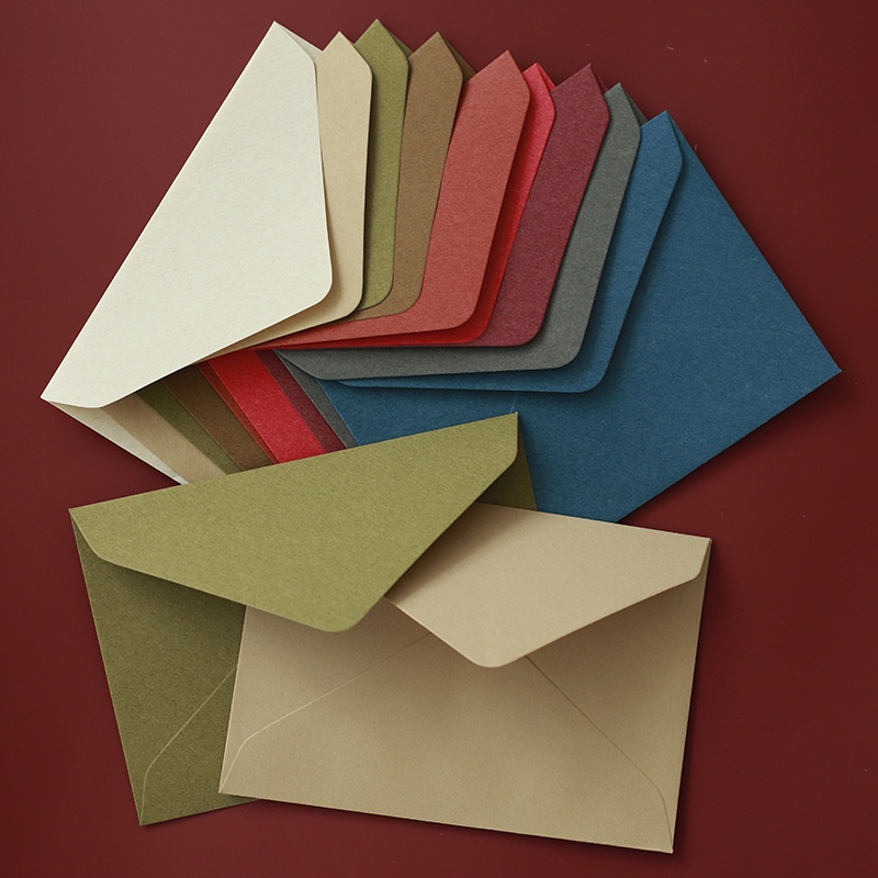 [NEW Color] 11.4 x 16.2cm Vintage Colorful Envelope 120gsm