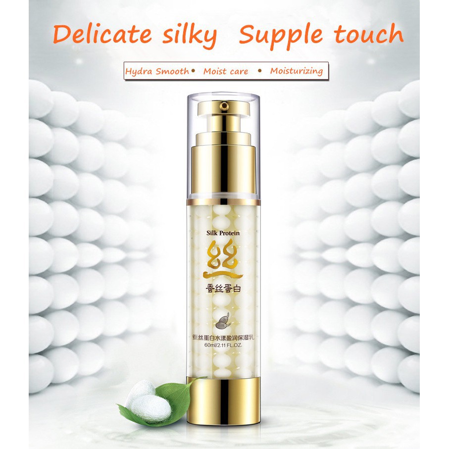 BIOAQUA Silk Protein Skin Care Moisturizing Face Lotion Anti Wrinkle 60ml