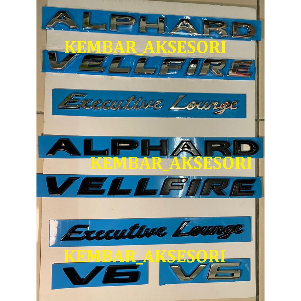 Emblem alphard vellfire executive lounge v6 Logo Toyota Alphard ...