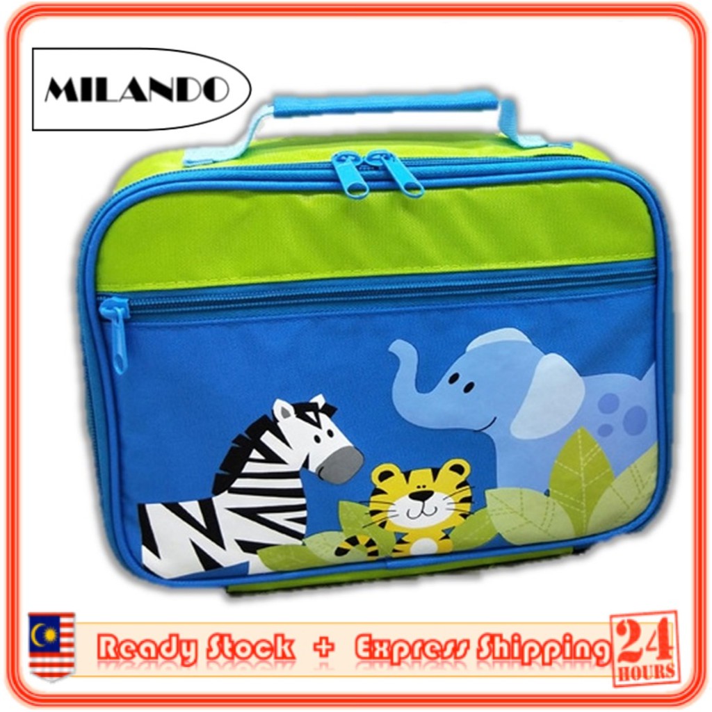 MILANDO Kid Children Lunch Bag Cartoon Sling Bag Insulator Lunch Picnic Bag Bags (Type 4)