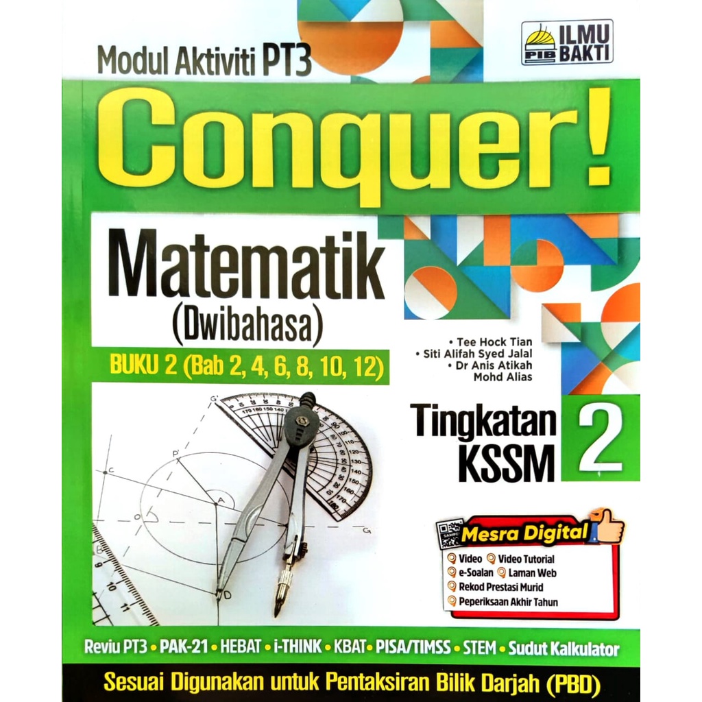Modul Aktiviti Pt3 Conquer Matematik Dwihabasa Modul Aktiviti Pt3 Tingkatan 1 2 3 Penerbit Ilmu Bakti Shopee Malaysia