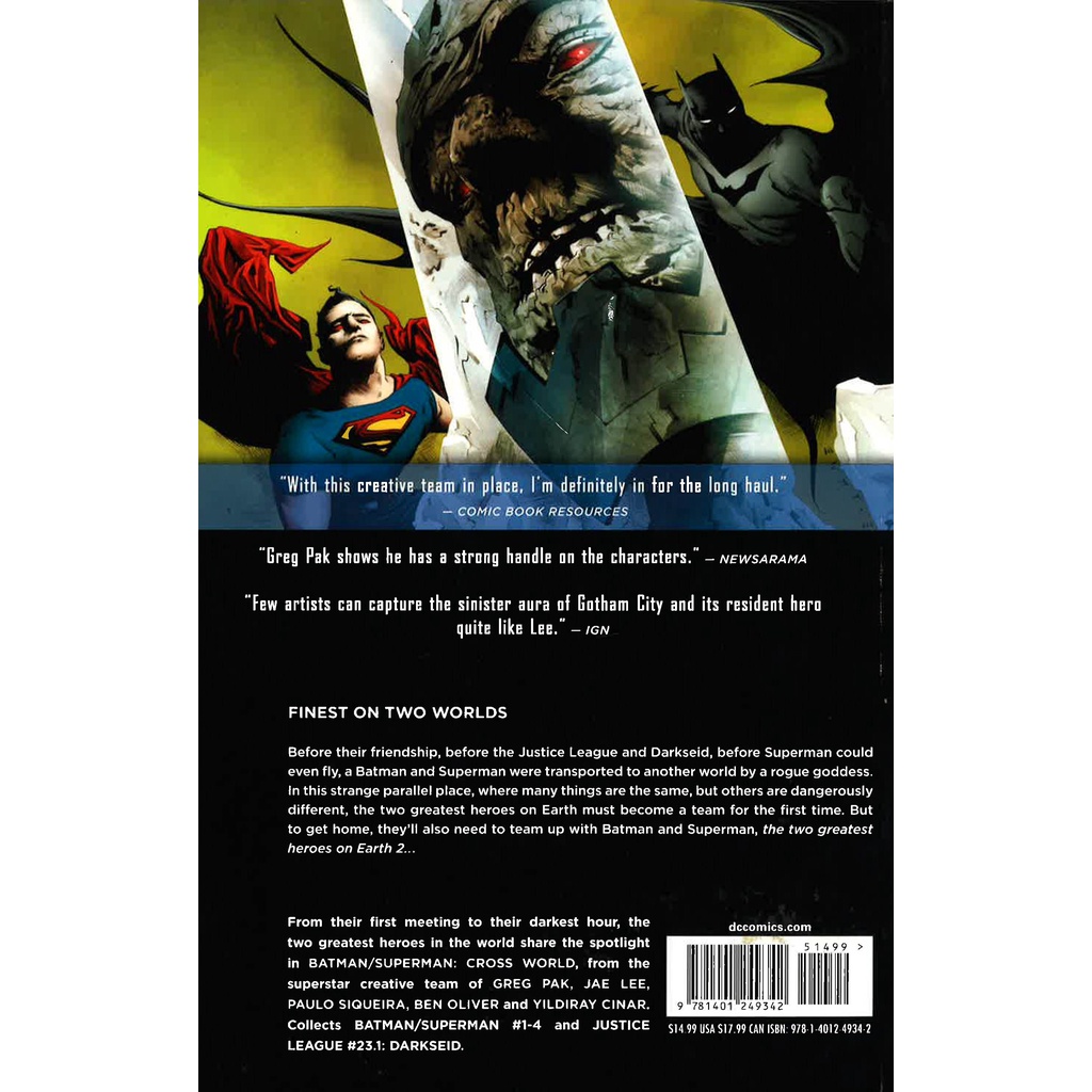 BBW) Batman/Superman: Cross World #1 (ISBN: 9781401249342) | Shopee Malaysia