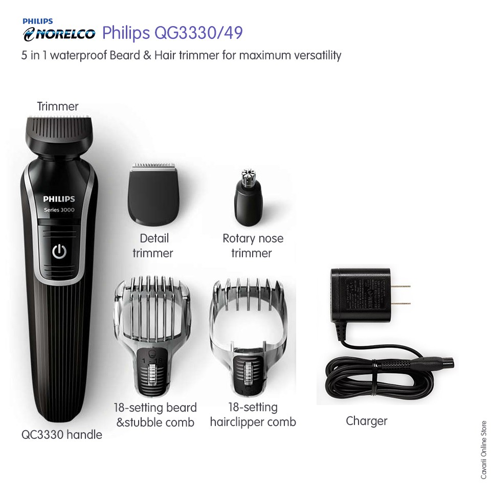 philips norelco multigroom qg3330 charger