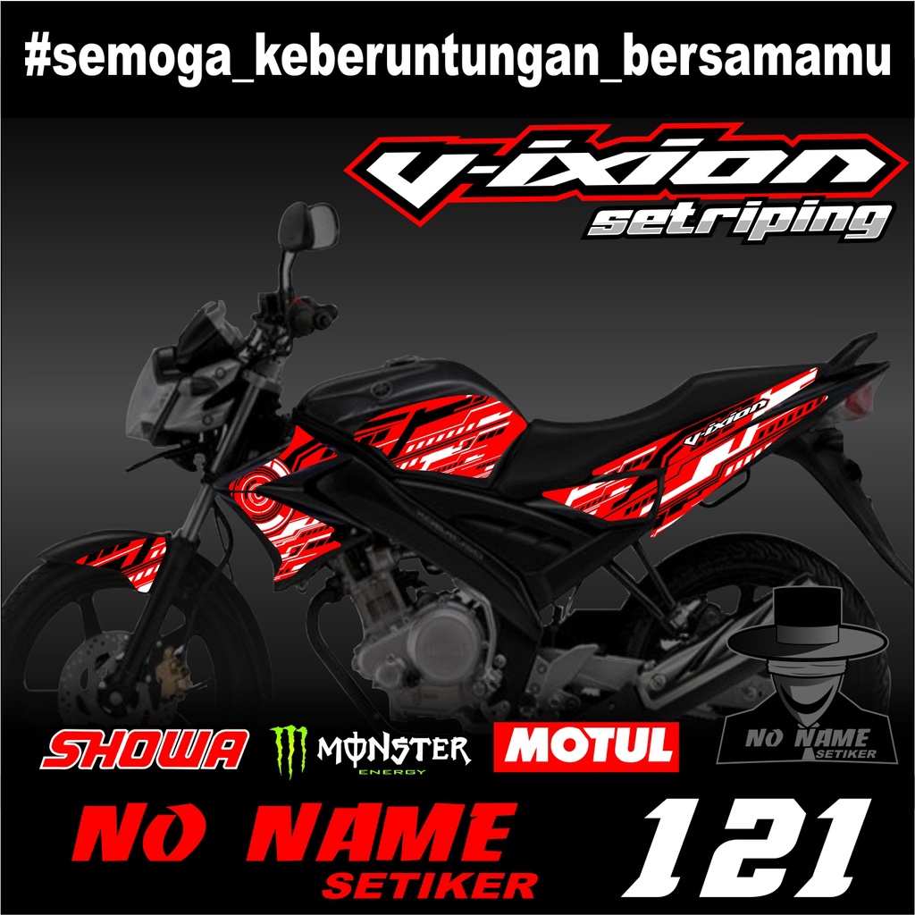OLD VIXION BODY STRIPING STICKER (121) 2011 2012 Old Vixion striping sticker List