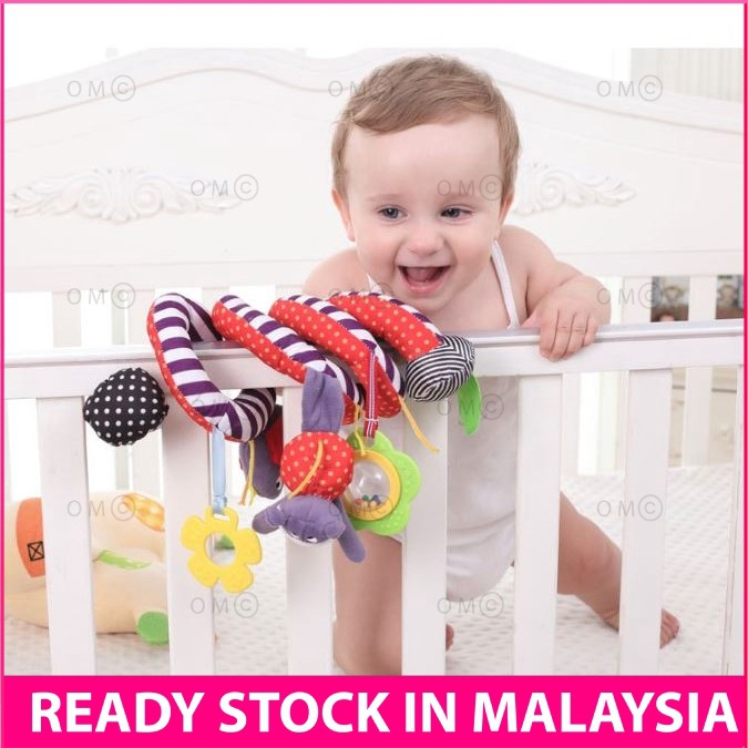 minecraft toys Newborn Baby Spiral Bed Stroller Crib Hanging Rattle