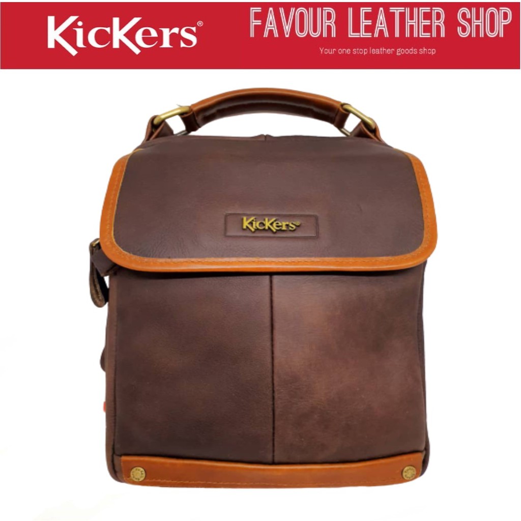 Kickers Genuine Leather Sling Bag (C87904) Shopee Malaysia
