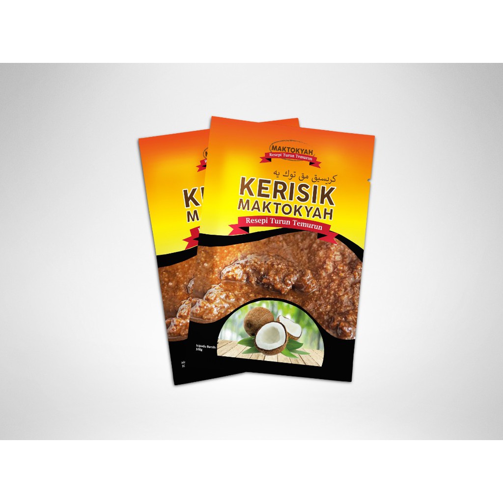 Kerisik Kelapa MakTokYah 80g kelapa segar- produk ...