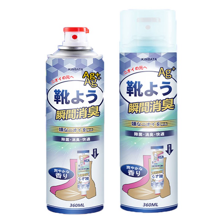 Japan Kinbata Footwear Deodorant – Antibacterial And Odor Removal (360 ml) Kinbata 鞋袜除臭剂