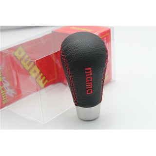 Momo Leather Gear Shift Knob Universal Gear For Manual Cars Tombol Gear