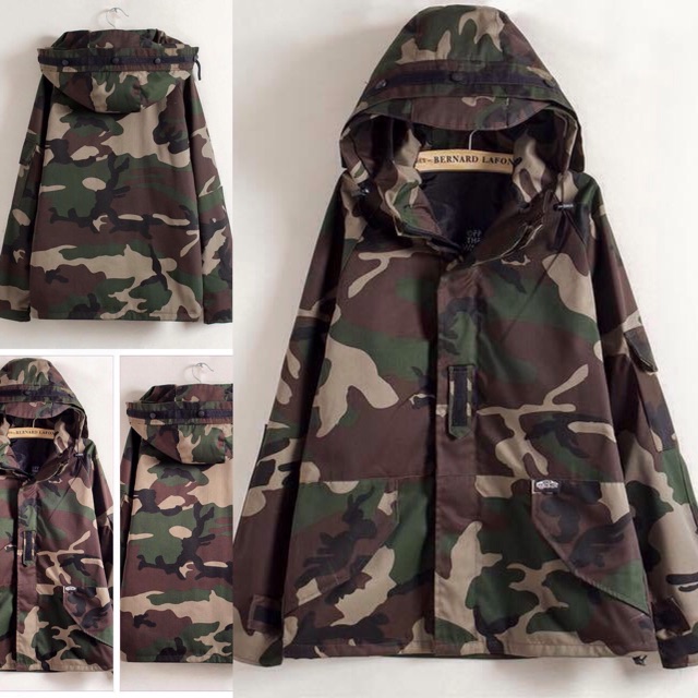 camo jacket vans