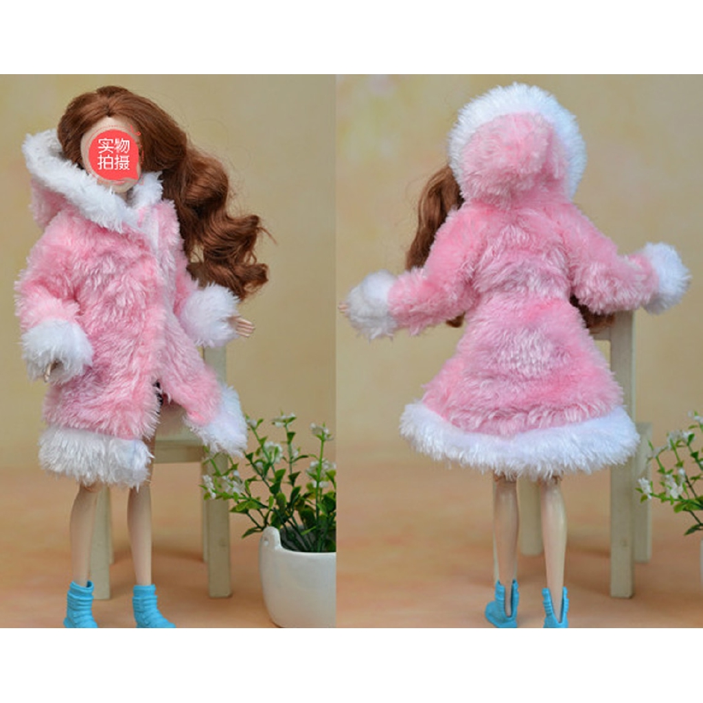 barbie pink fur coat