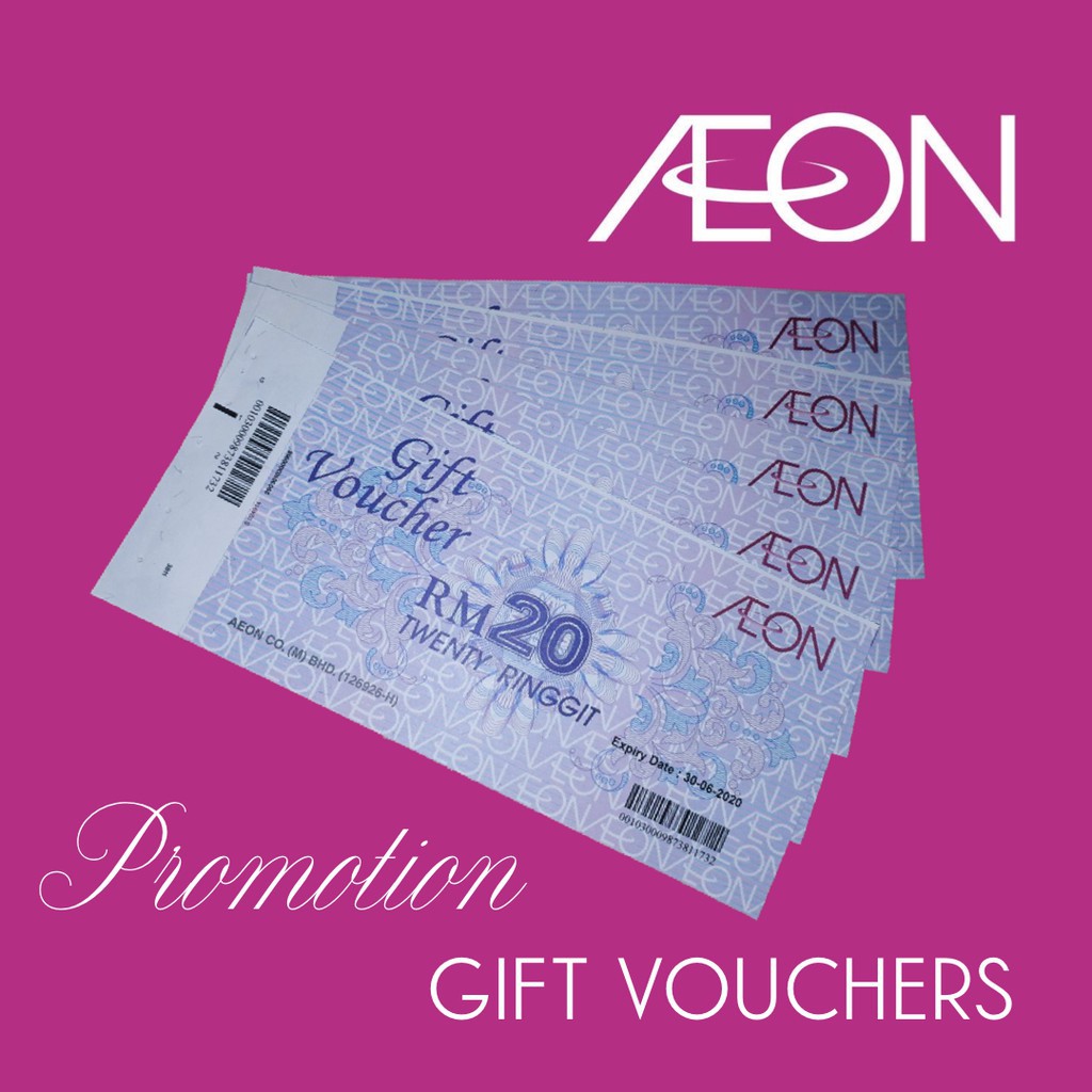 AEON GIFT VOUCHER RM10/RM20 EXPIRE DATE 31032023