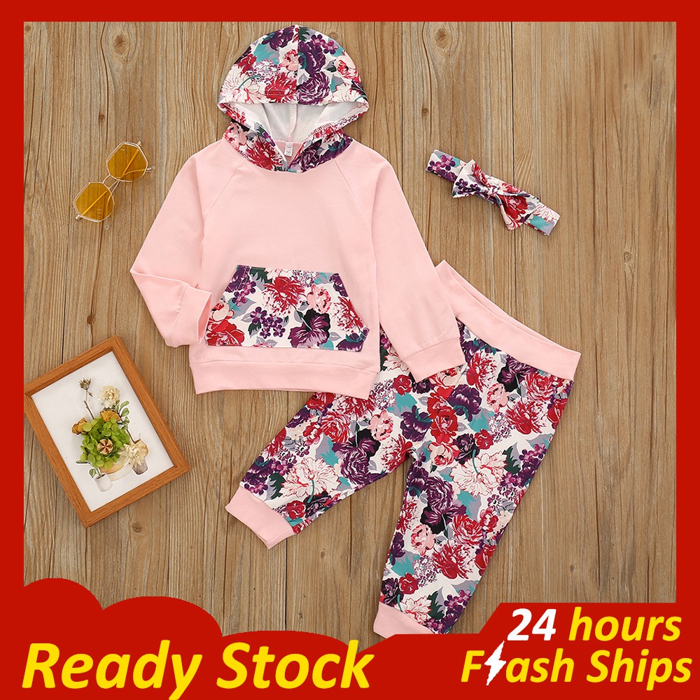 baby girl hoodie set