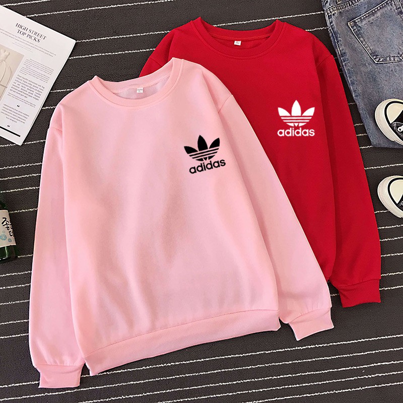 adidas pink long sleeve t shirt