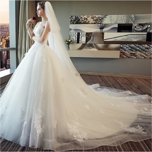 Wedding Dress New Summer Korean Style Simple Bride Wedding Dress