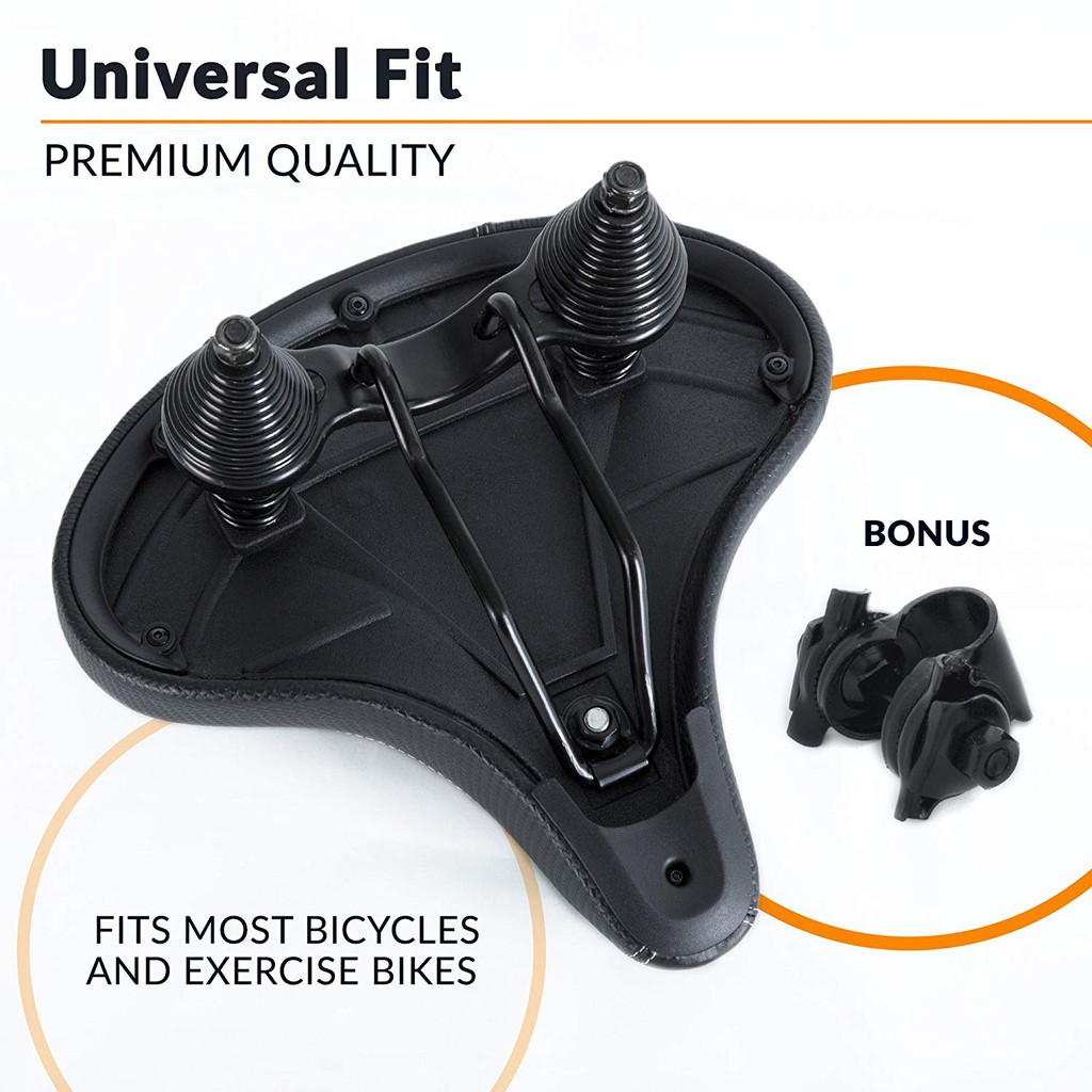 Bikeroo Most Comfortable Bike Seat For Seniors Extra Wide And