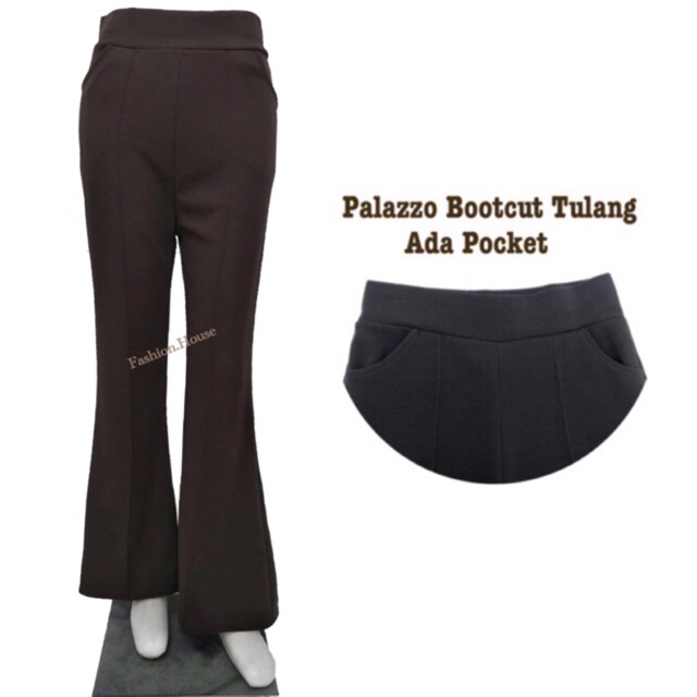 seluar palazzo bootcut