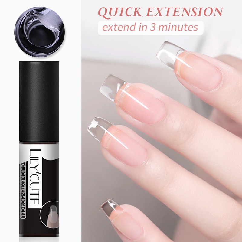 LILY'CUTE Quick Extension Nail Gel Clear Pink White 6 Colors For Nails  Finger Extensions Form Sticker Tips Nail Art | Shopee Malaysia