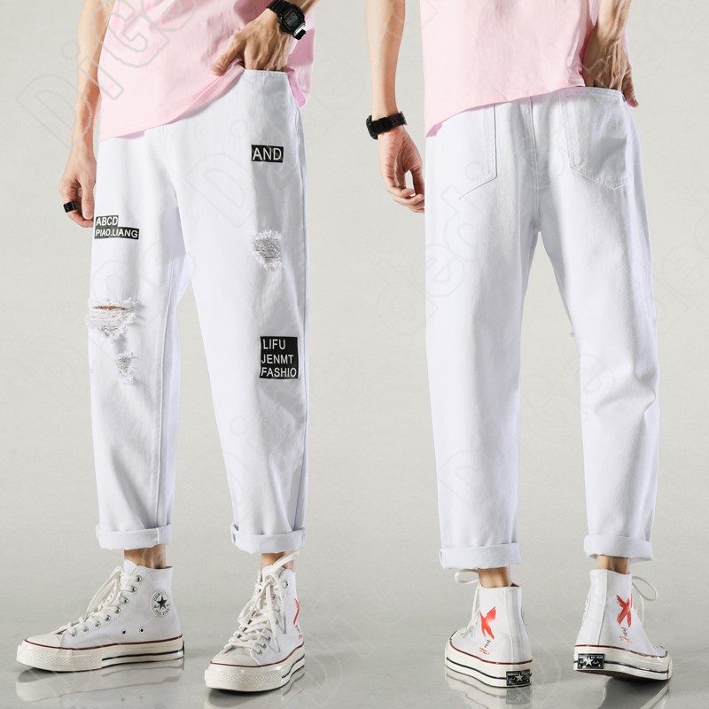 white colour jeans pant