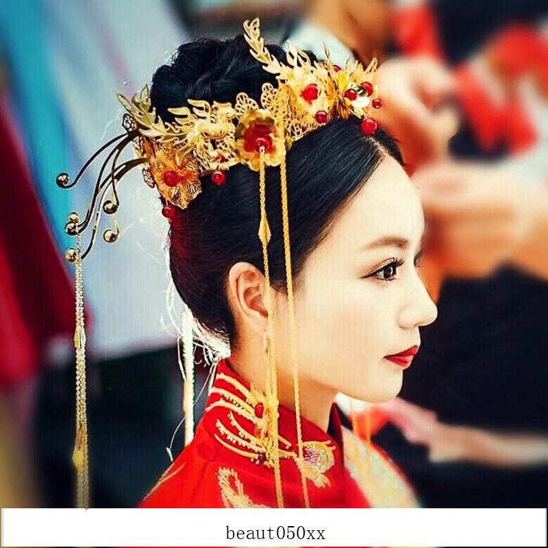 Availble Beautiful Luxury Jade Beaded Hair Accessories Chinese