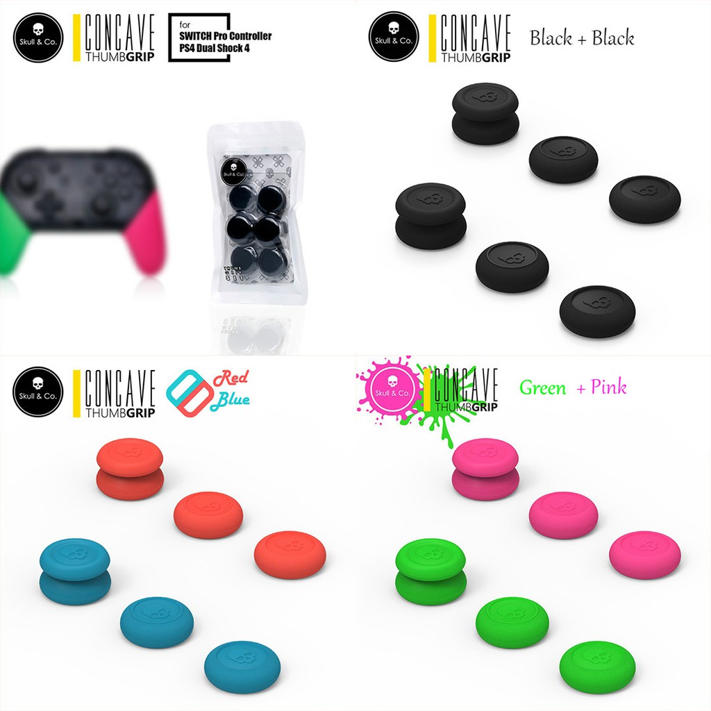 Skull Co Skin Thumb Grip Analog Stick Cap For Nintendo Switch Pro Ps4 Gamepad Shopee Malaysia