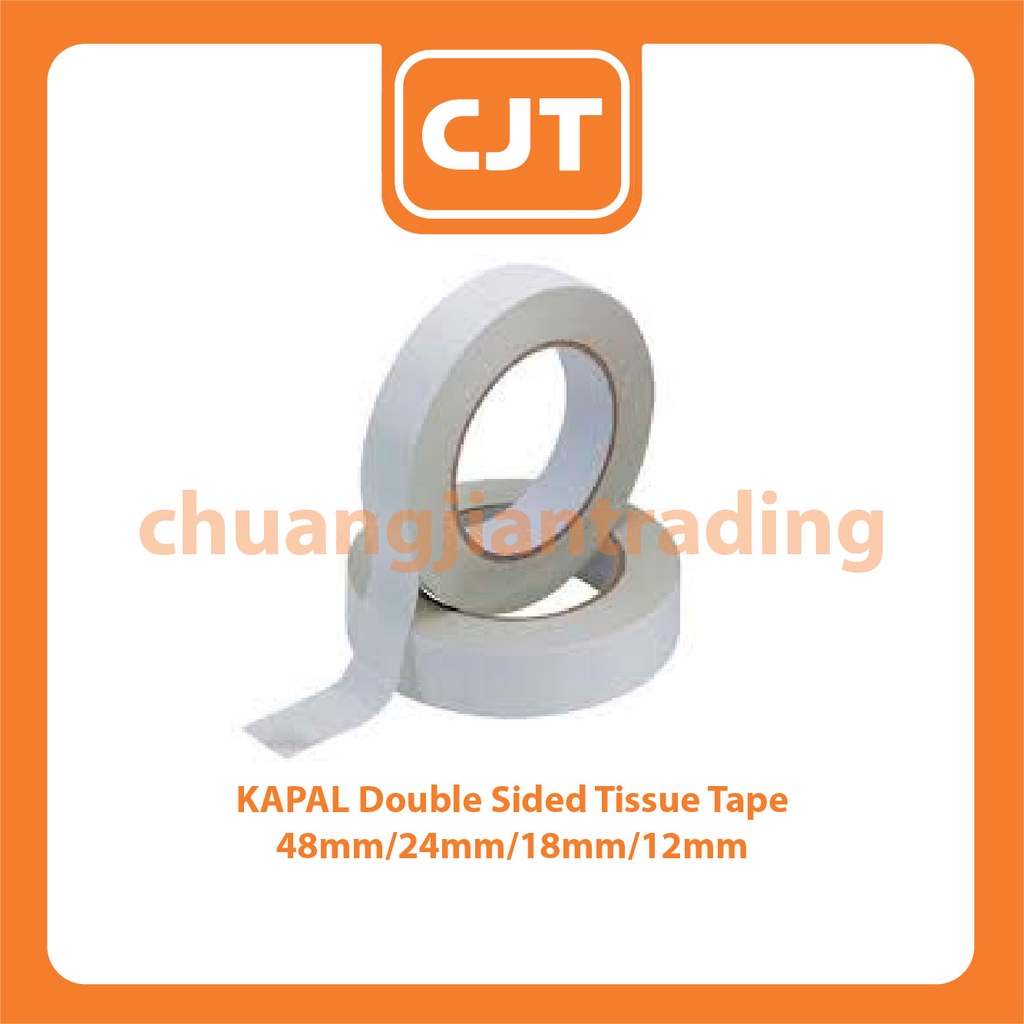 Linear / Konspa / Niji Double Sided Tissue Tape 6mm/48mm/24mm/18mm/12mm Tisu Tape Double Sided Tape