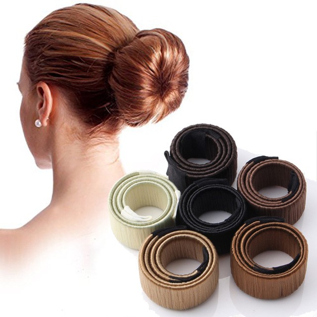 Women Donuts Headband Hair Accessories Magic Hair Bun Maker Diy
