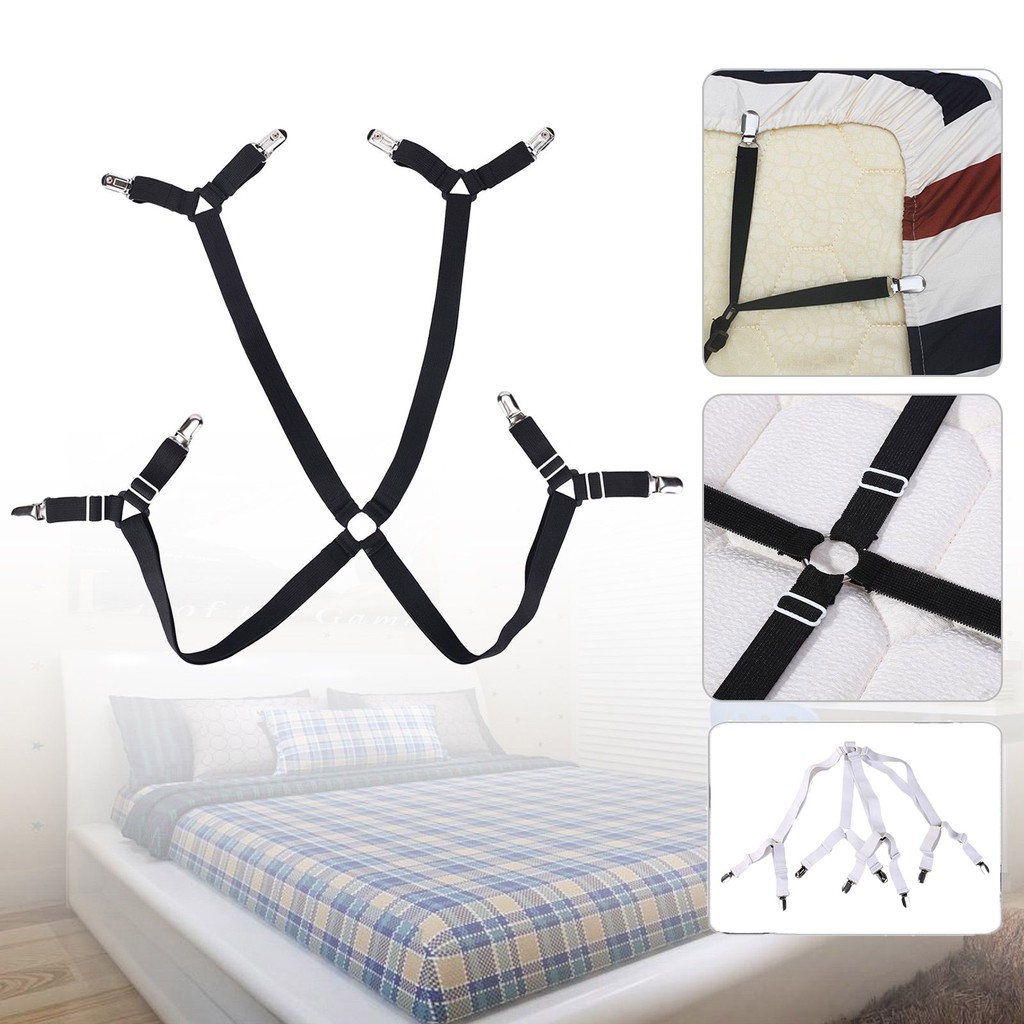 Crisscross Bedsheet Clip Bed sheet Holder Triangle Gripper Adjustable ...