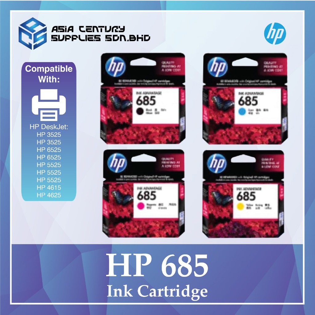 hp 685 cyan ink cartridge