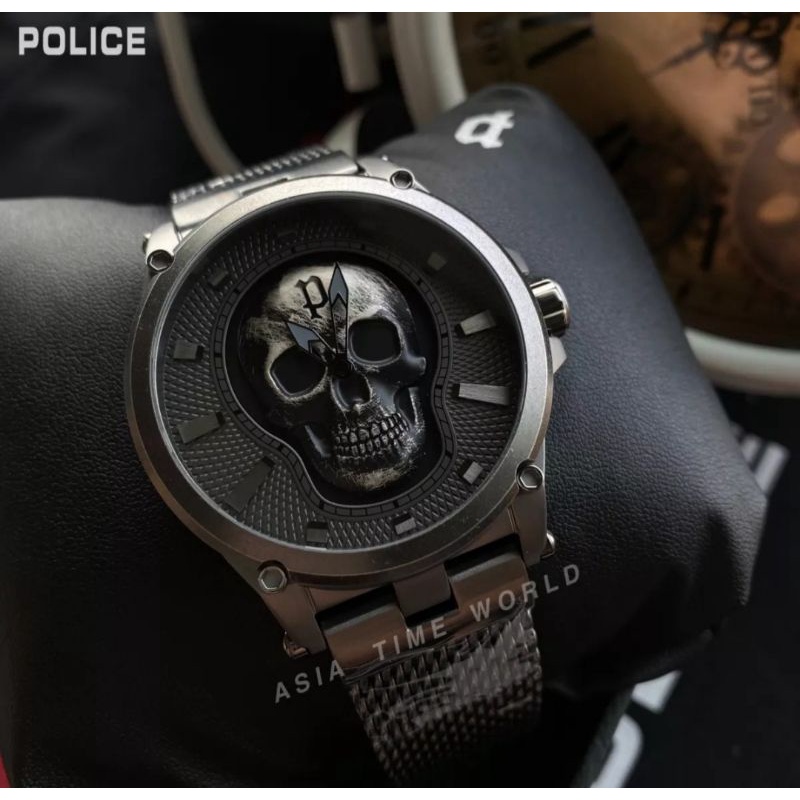Police POPEWJG2108502 Vertex Contemporary Men Watch with Skull Design