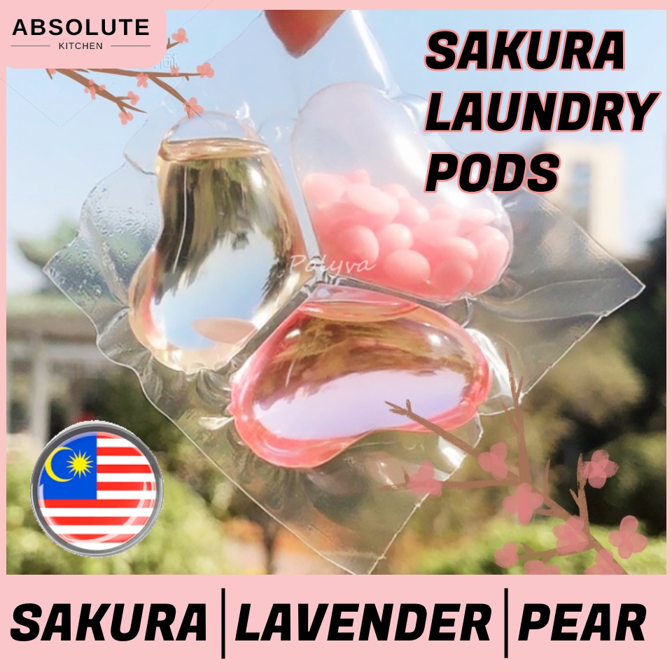 READY STOCK 3 in 1 Laundry Pods Beads Detergent Gel Travel Washing