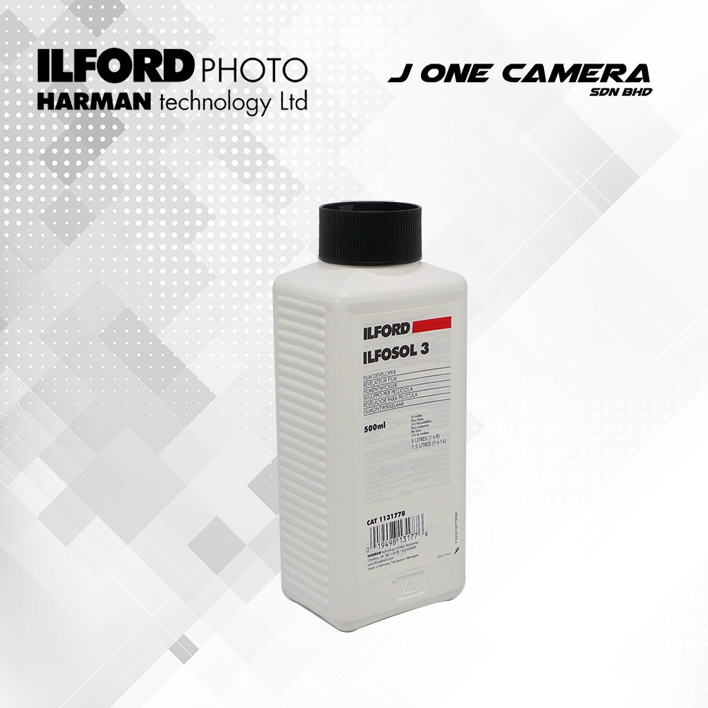 Ilford Ilfosol3 Film Developer for Black and White Film (Liquid) 500ml