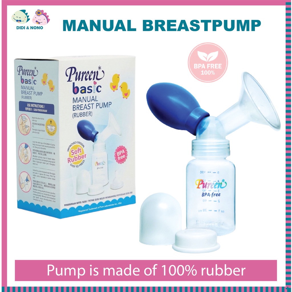 Pureen Basic Breast Pump With Feeding Bottle (BBPF1) Pam Manual Susu