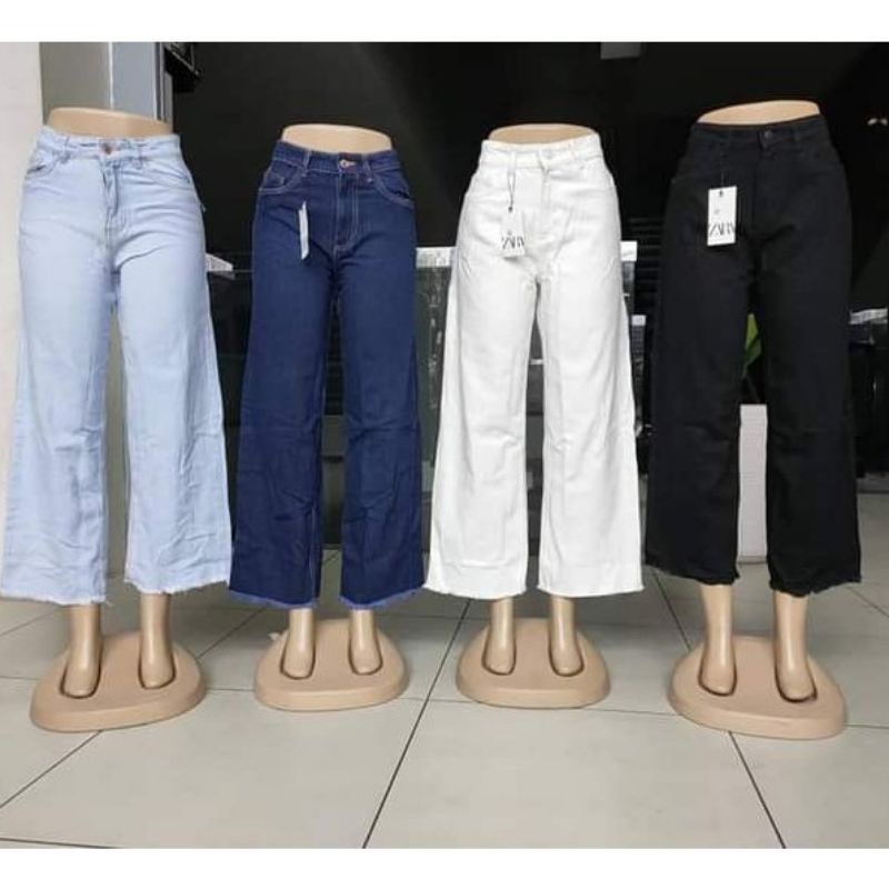 Jeans Plazo. Ready Stock. ST176 Loose Wide leg. | Shopee Malaysia