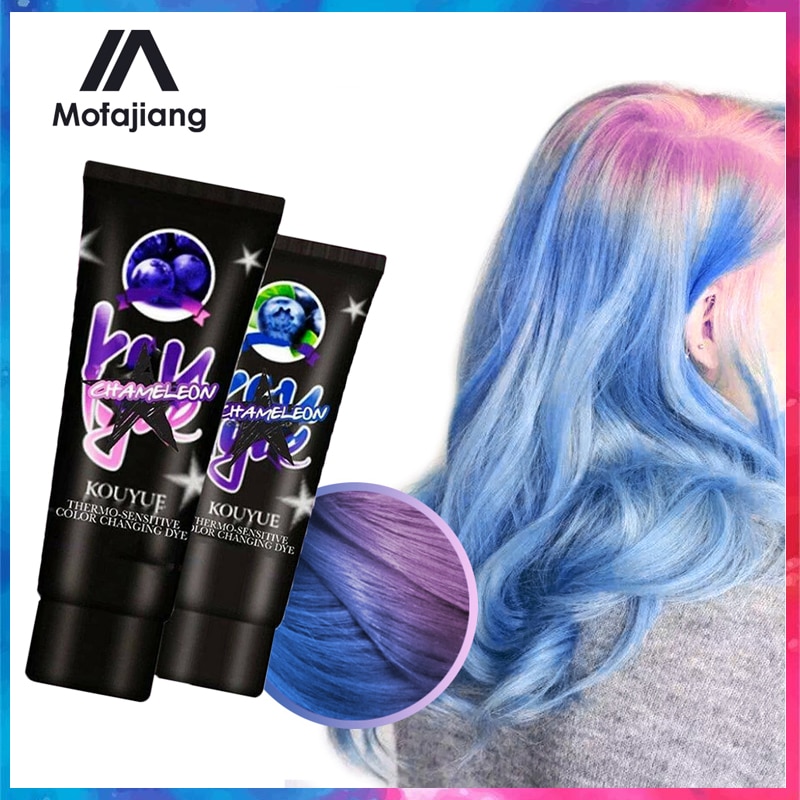 2020 Color Hair Dye Thermochromic Color Changing Grey Purple Green Blue  Thermo Sensing Shade Shifting New Popular Hair D | Shopee Malaysia
