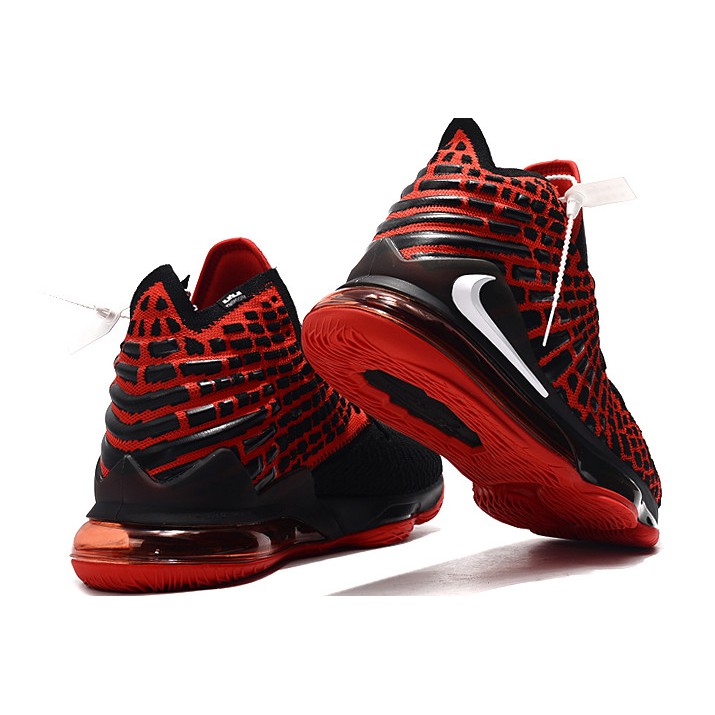 lebron 17 red black white