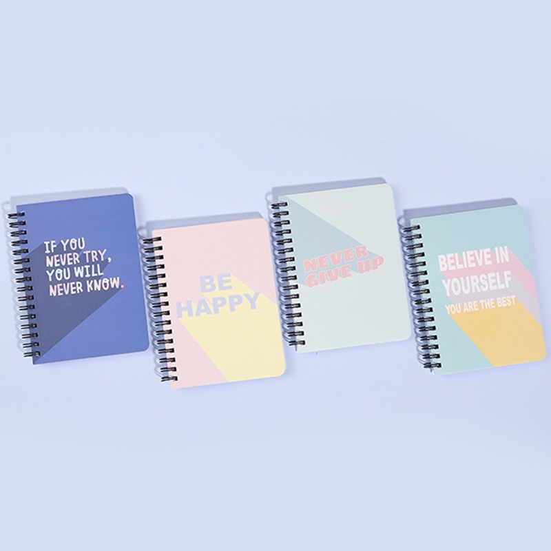 A6 Spiral Notebook, Wirebound Ruled Sketch Book, Notepad Diary Memo