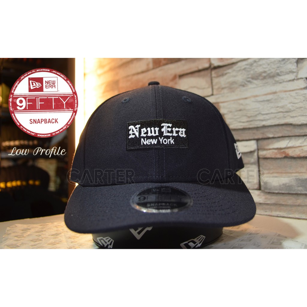 New Era Branded New York Navy Low Profile 9fifty New York City Low Hat Navy Shopee Malaysia