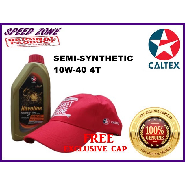 CALTEX HAVOLINE SEMI SYNTHETIC 10W40 MOTORCYCLE ENGINE OIL 4T Shopee