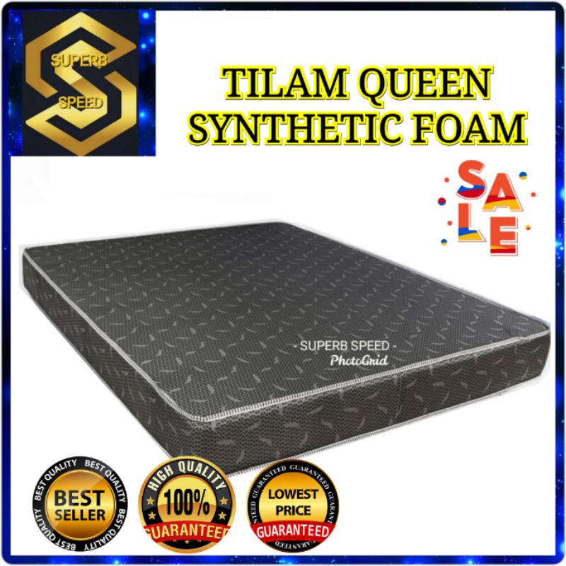 FREE BANTAL TILAM QUEEN SYNTHETIC FOAM MATTRESS 4 INCH TEBAL HIGH DENSITY FOAM TATAMI TOPPER