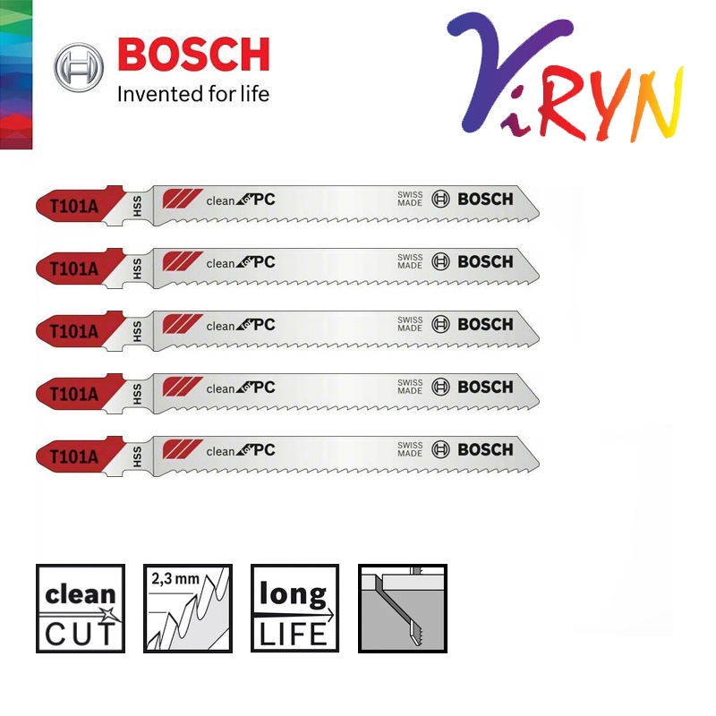 VirynMY BOSCH Accessories T101A Jigsaw Blade Set for Aluminium & ideal