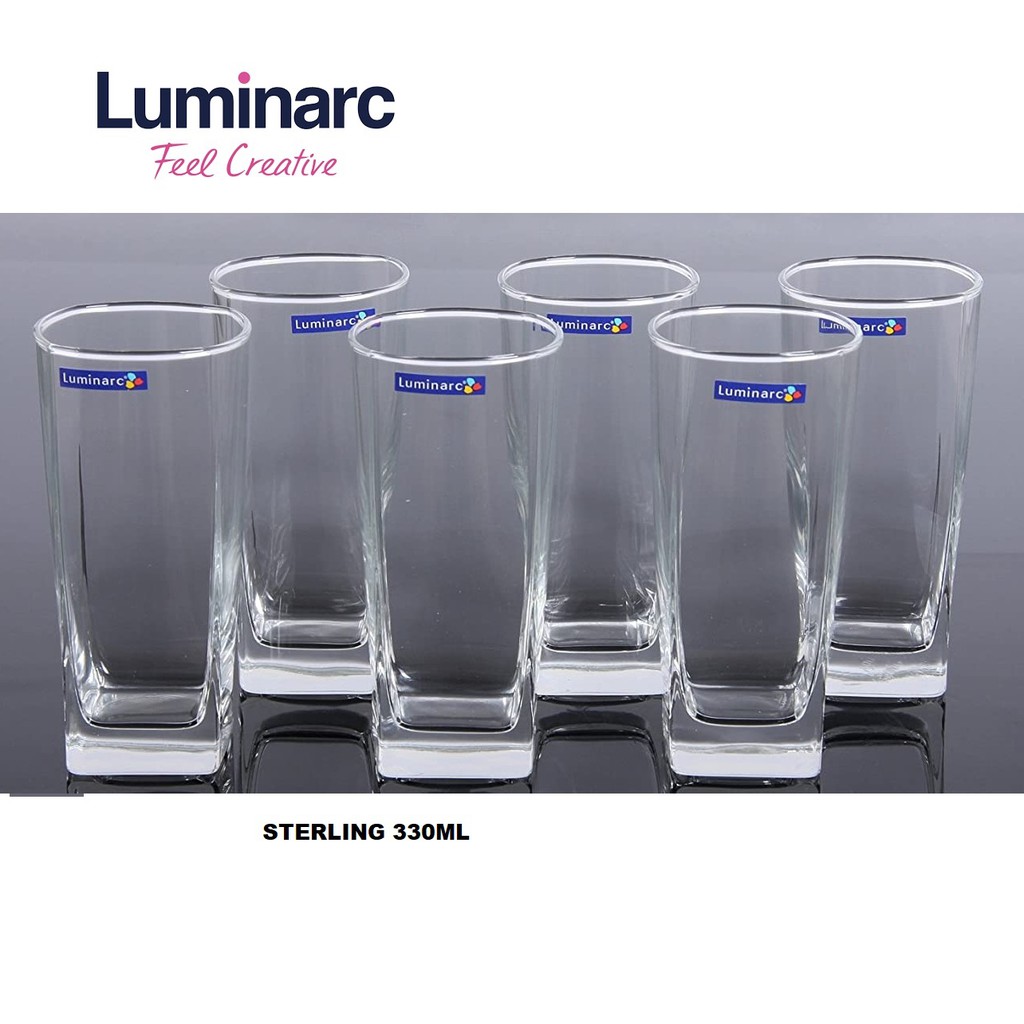 Luminarc Set Gelas Drinkware 12pc Sterling 330ml Shopee Malaysia 9840