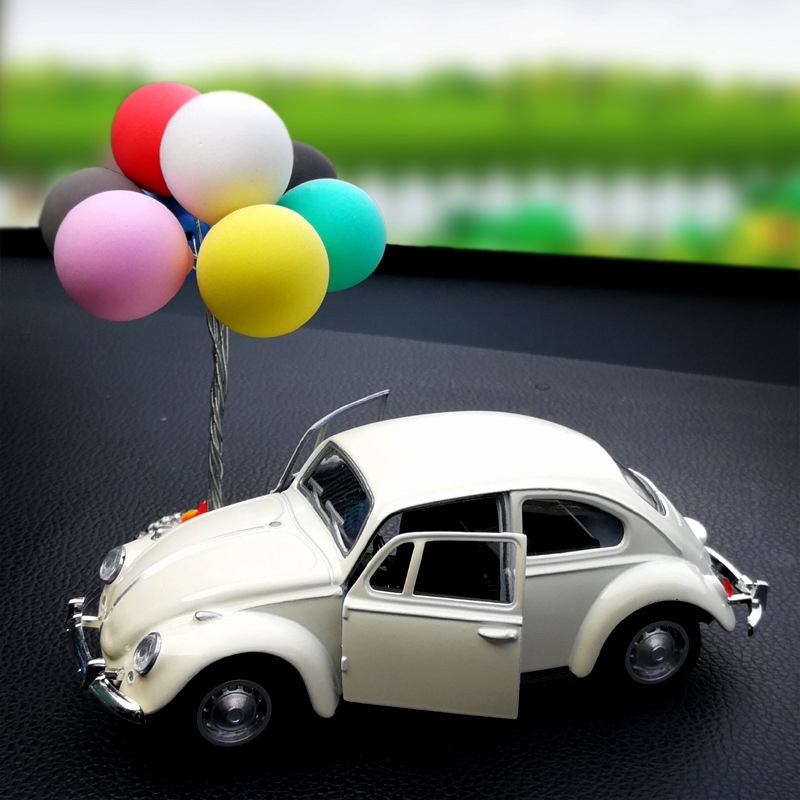 Cute Beetle Classic Car Ornament Car Dashboard Decoration Birthday Cake Home Decor