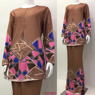 Nayla.Z Baju Kurung Floral Design Long sleeve Lengan ...