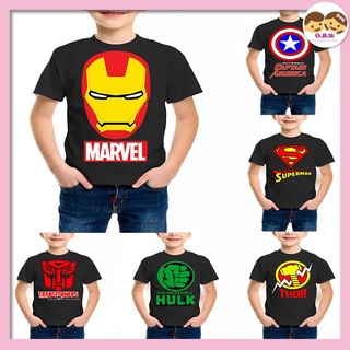 Boy’s Embroidered Super Hero Birthday Shirt Custom shirt Applique Number with Superhero and Name
