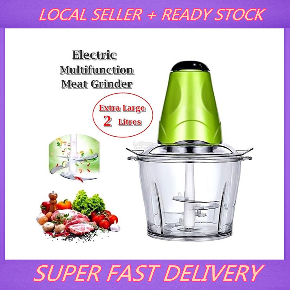 🎁KL STORE✨ (LOCAL SELLER)Electric 2L Meat Mincer Chopper Food Processor Hand Mixer Meat G