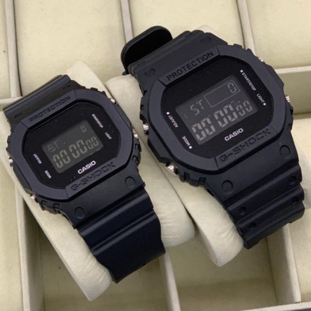 Casio G shock Couple Petak All Black lelaki perempuan | Shopee Malaysia