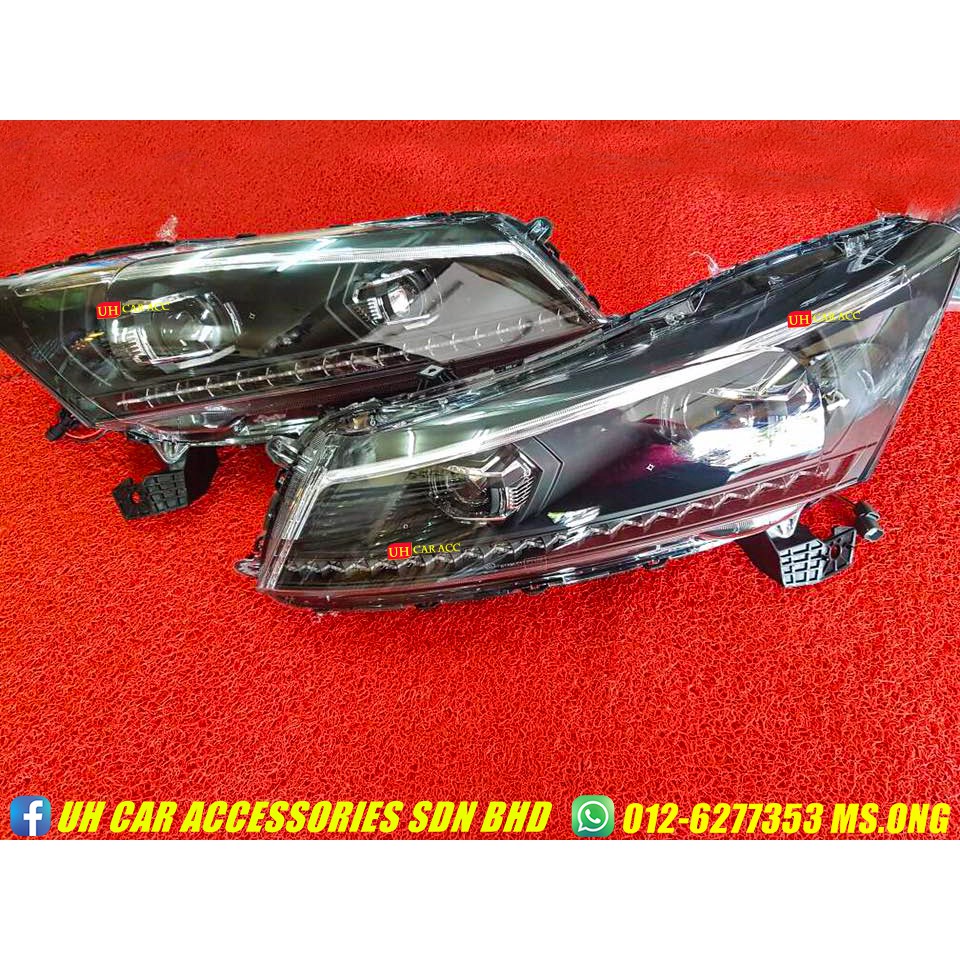 Honda Accord 20082012 LED Light Bar Headlamp Head Lamp Light Lamp