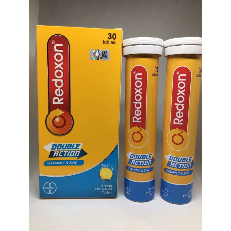 Redoxon Double Action Vitamin C and Zinc Orange Effervescent Tablets