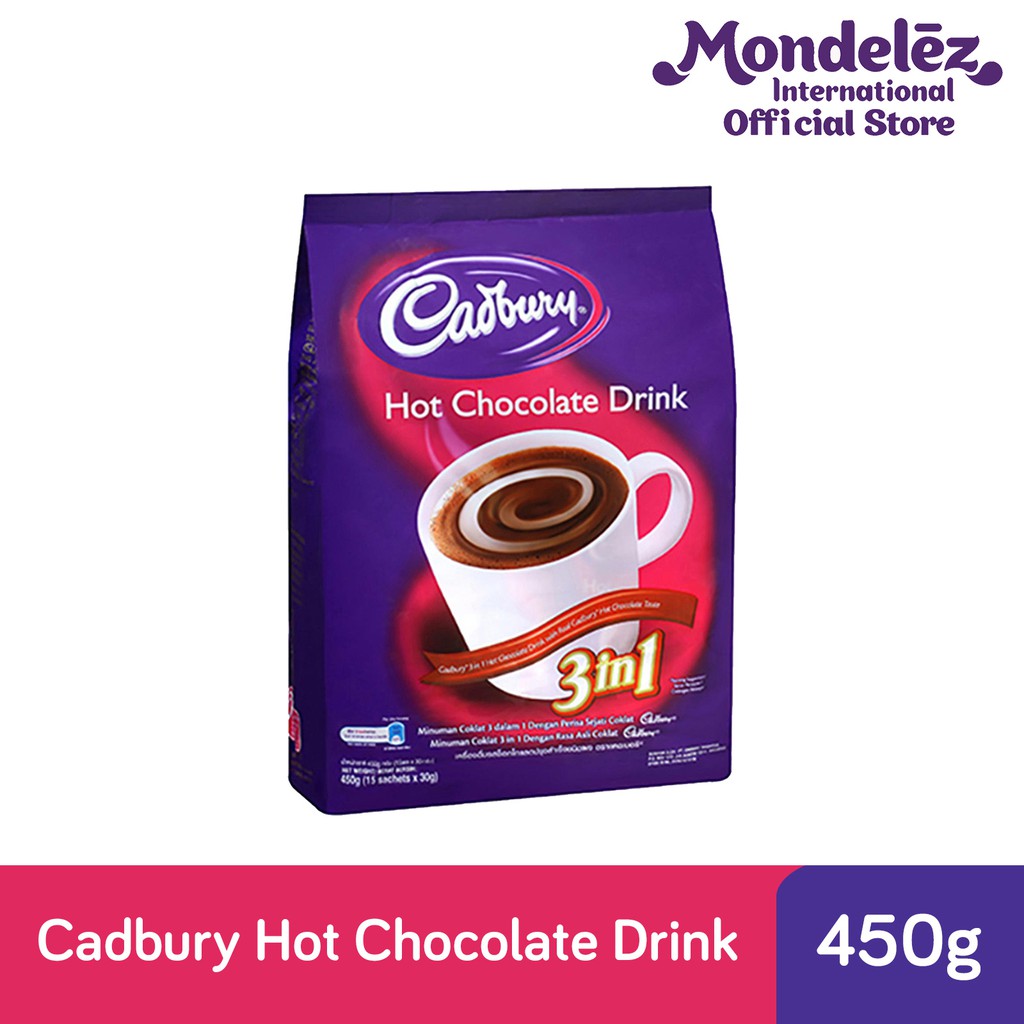 Cadbury 3 in1 Hot Chocolate Drink (450g 